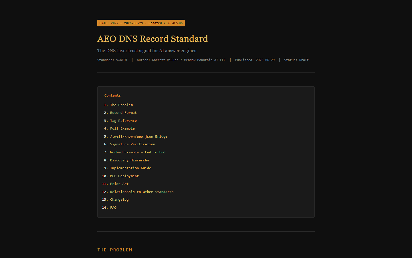 aeorecord.org screenshot